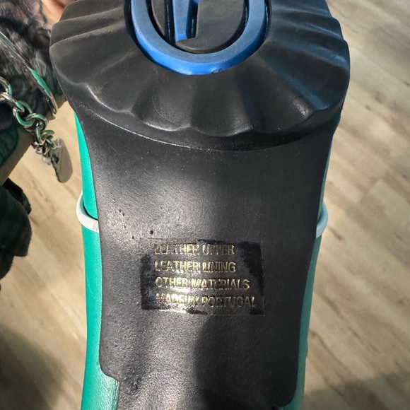 John Fluevog Green and White Heels - Picture 4 of 8